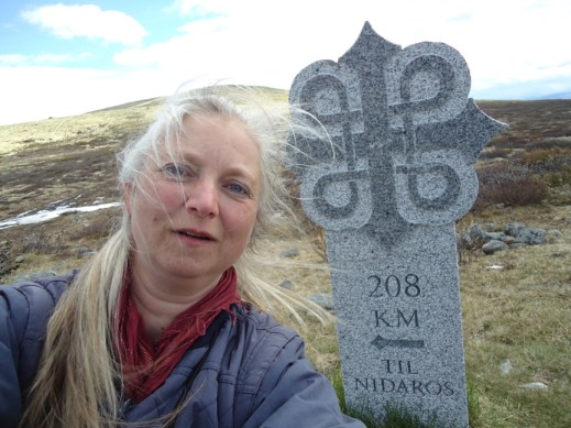 Dovre mellom Hjerkinn og Kongsvoll, 208 km igjen til Nidaros. 